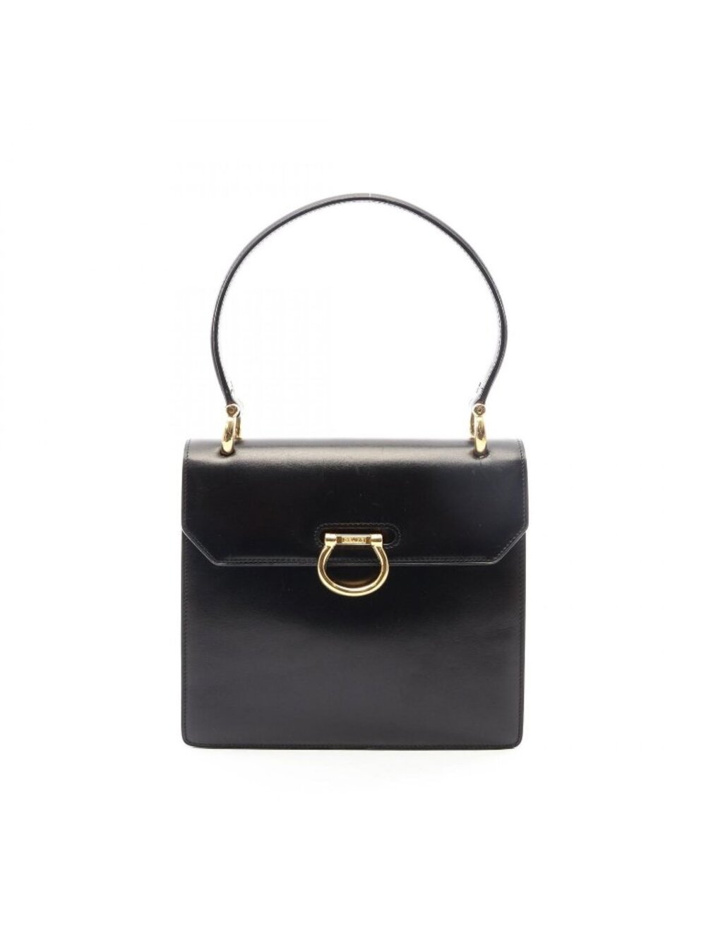 Celine Handbag Black Leather Gancini